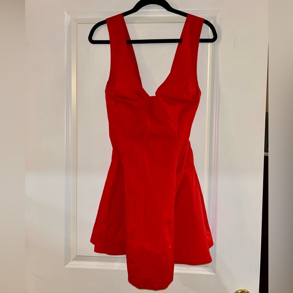 Free People Red Eye Catching Mini Dress - Picture 3 of 5
